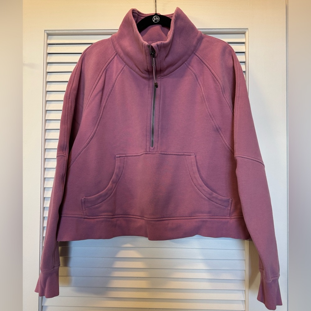Lululemon Scuba Cropped Funnel Neck Half-Zip